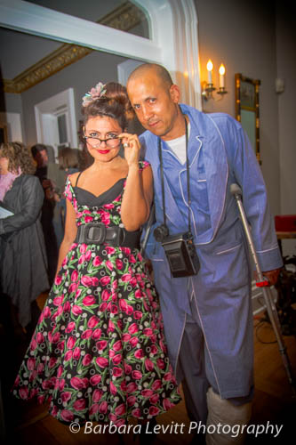 Coming as Jimmy Stewart, the laid up news photographer from "Rear Window", Bill Batson of Nyack News and View and 50s glamour woman  Marisol Diaz, local artist and teacher